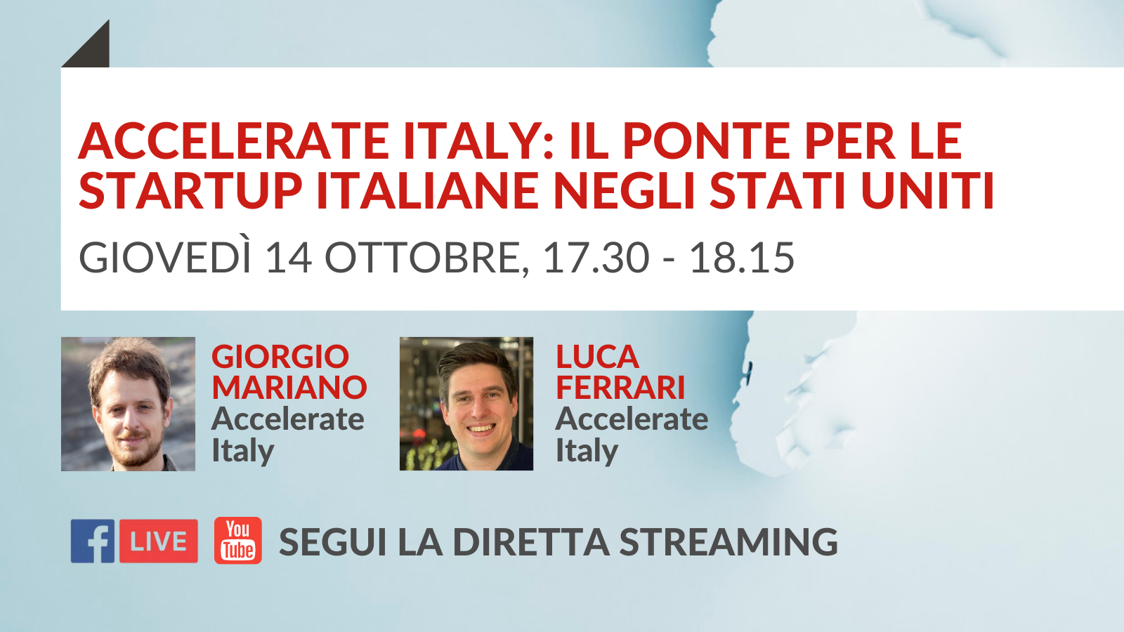 Accelerate Italy: presentazione del bando in streaming il 14 ottobre