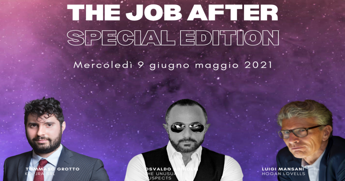 THE JOB AFTER: ultimo appuntamento dedicato alla proprietà intellettuale