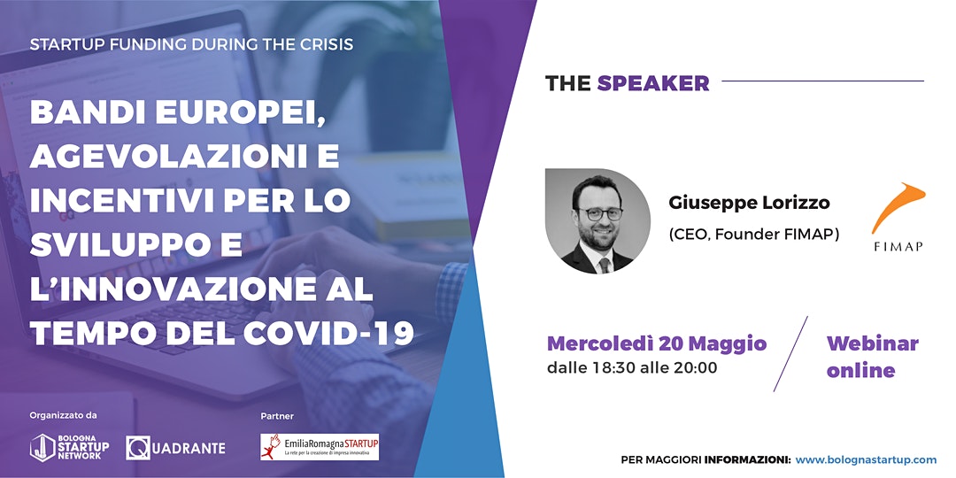 Bandi Europei e agevolazioni per le startup al tempo del COVID-19