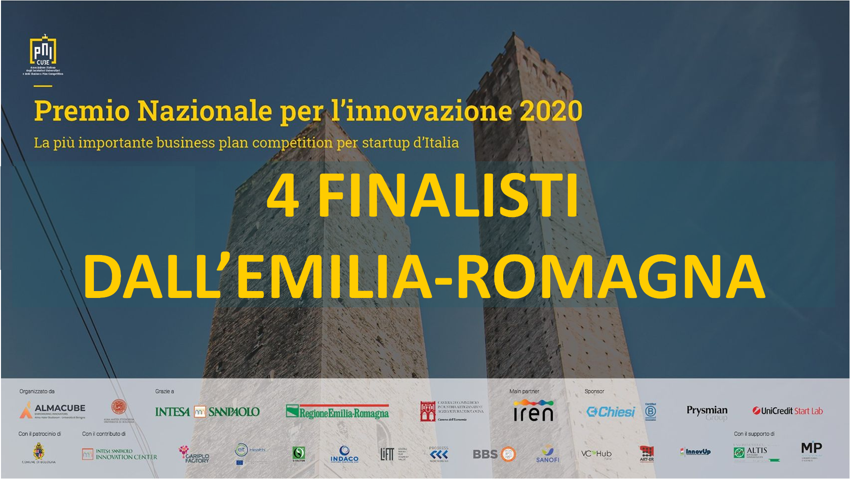 4 su 5 superfinalisti al PNI sono dell'Emilia-Romagna