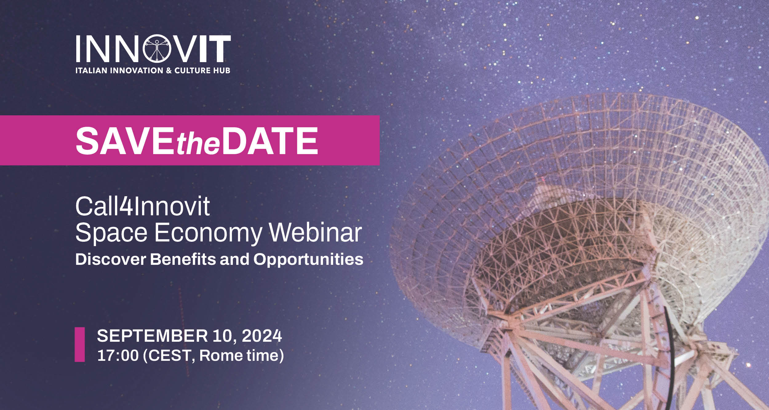Webinar Call4INNOVIT - Space Economy
