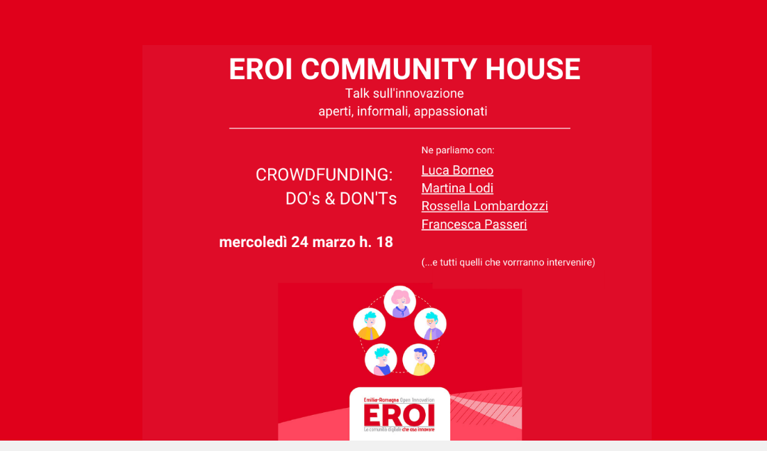 EROI Community House - Crowdfunding: Do’s & Don'ts