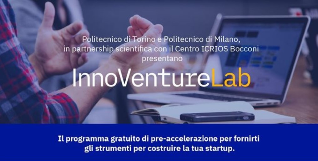 Programma di pre-accelerazione per startup InnoVentureLab