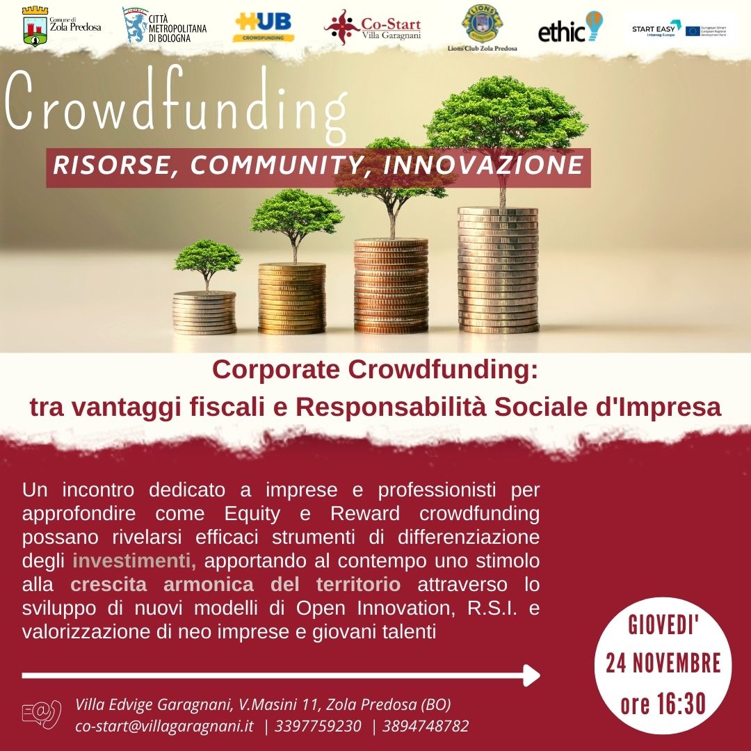 Corporate crowdfunding: tra vantaggi fiscali e Responsabilità Sociale d'Impresa