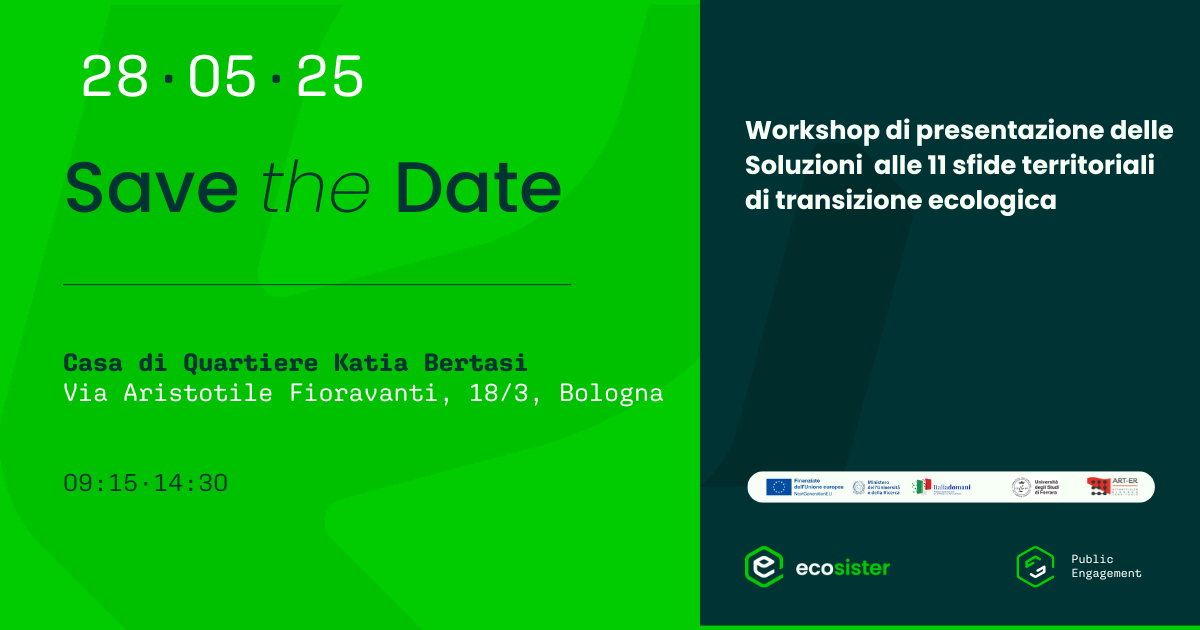 Ecosister Public Engagement: presentazione delle soluzioni alle sfide di Transizione Ecologica