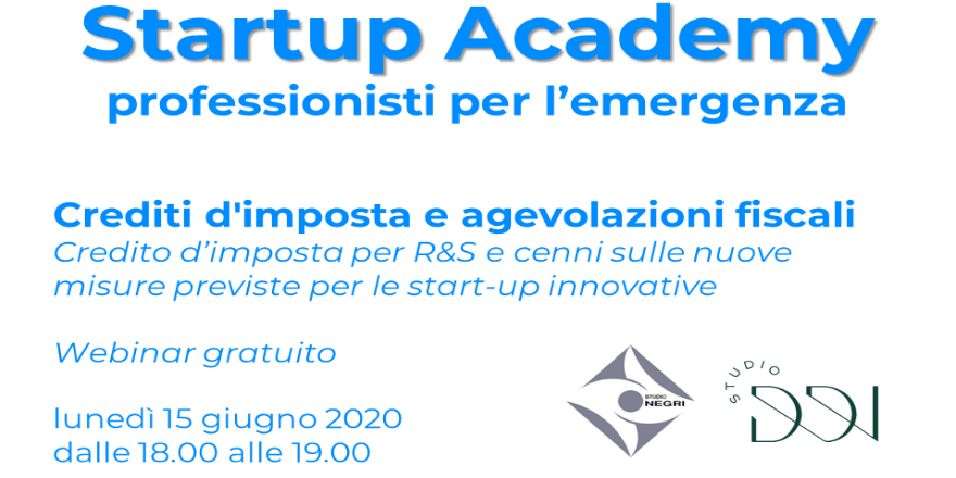 STARTUP ACADEMY - PROFESSIONISTI PER L'EMERGENZA