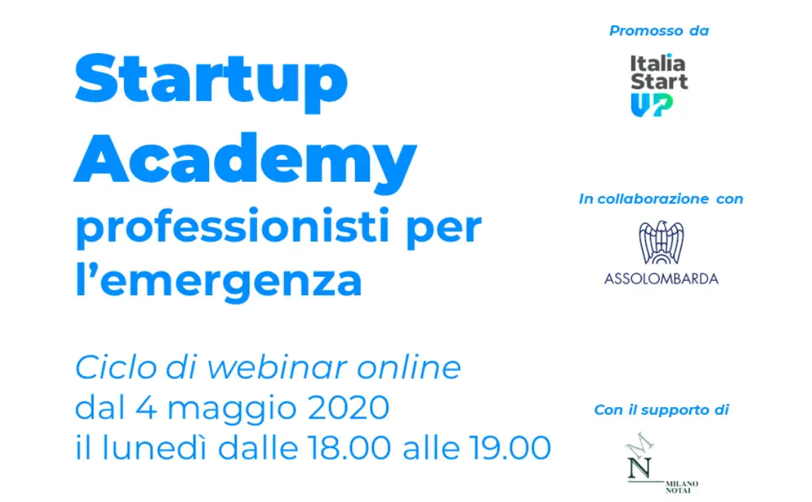 #StartupAcademy – professionisti per l’emergenza