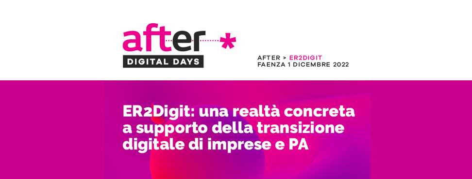 AFTER FESTIVAL: l’1 Dicembre due eventi ART-ER per parlare di Transizione digitale, Cultura e Creatività