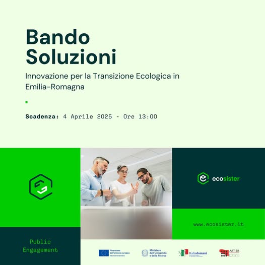 Webinar di presentazione del bando per soluzioni innovative in risposta a sfide di transizione ecologica dei territori