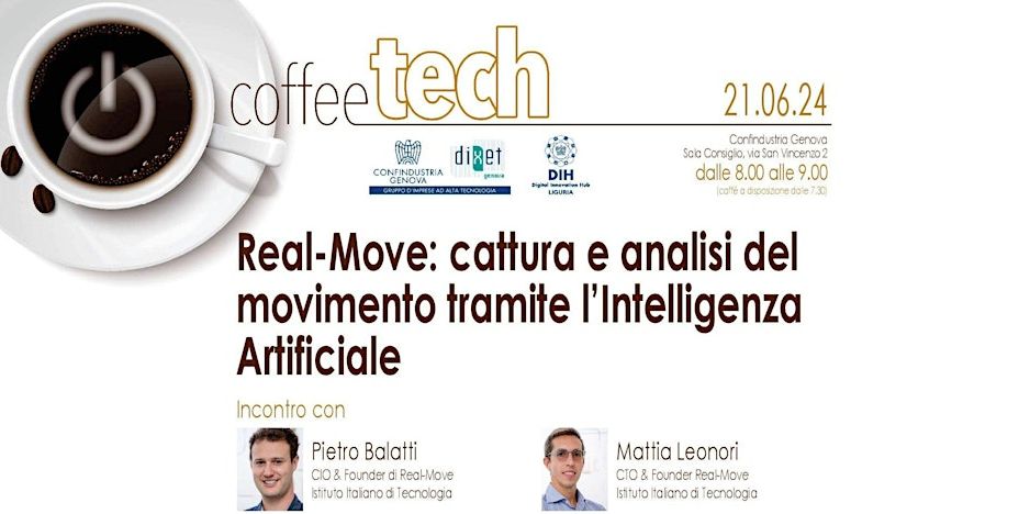 Coffeetech - Real-Move: cattura e analisi del movimento tramite l’Intelligenza Artificiale
