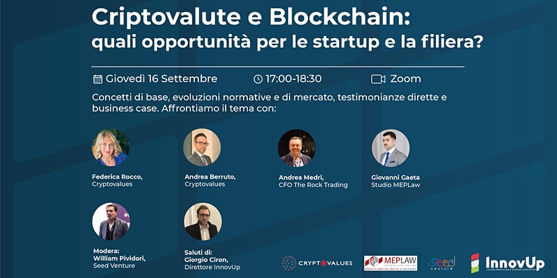 Criptovalute e blockchain: quali opportunità per le startup e la filiera?