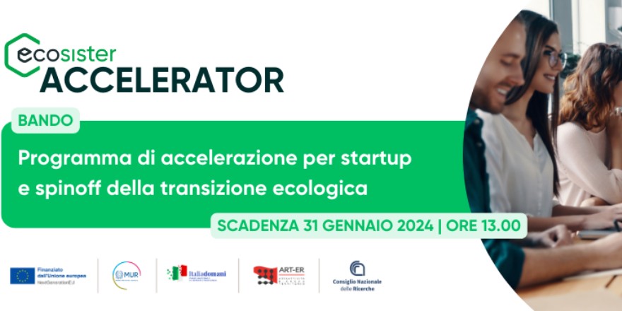 ECOSISTER ACCELERATOR Webinar di presentazione del bando