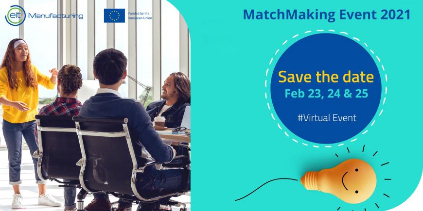 EIT Manufacturing: il matchmaking Event 2021 in modalità online