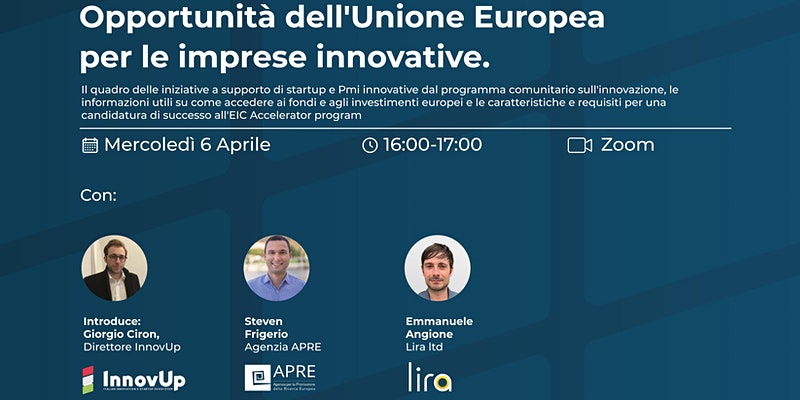 Opportunità dell'Unione Europea per le imprese innovative