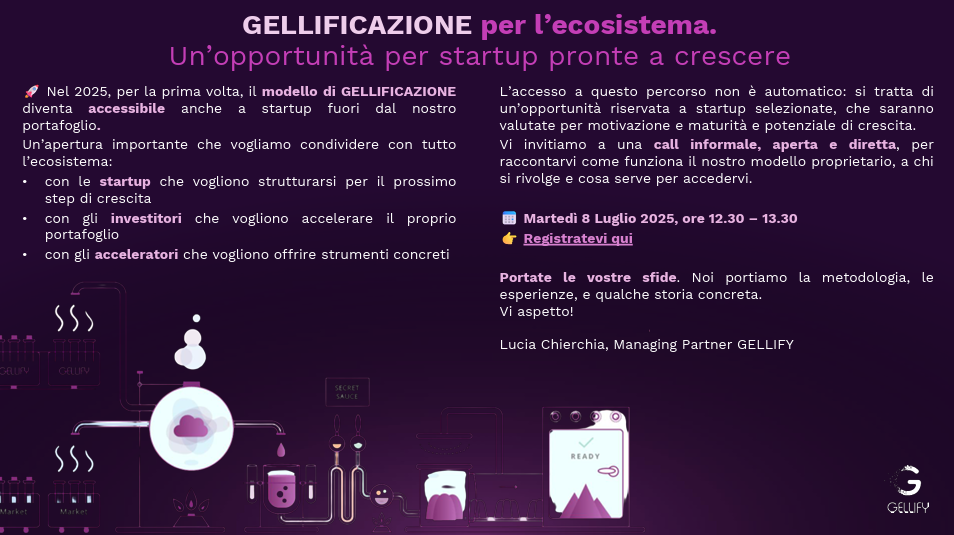 GELLIFICAZIONE per l’ecosistema