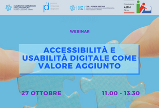 Camera di Commercio della Romagna Forlì, Cesena e Rimini - Webinar ‘Accessibilità e usabilità digitale come valore aggiunto', 27 ottobre