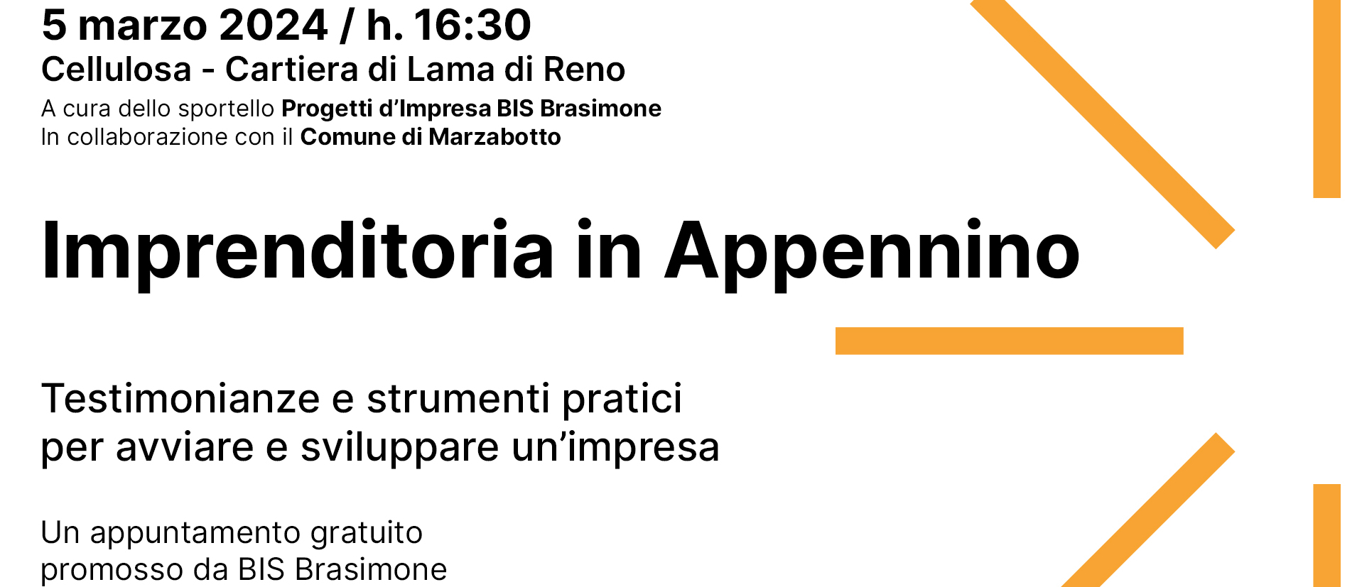 Imprenditoria in Appennino; testimonianze e strumenti pratici per avviare e sviluppare un'impresa