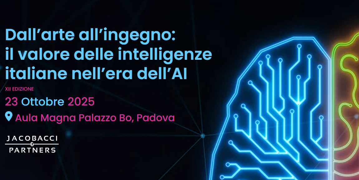 4e Jacobacci 2025: Dall’arte all’ingegno - il valore delle intelligenze italiane nell’era dell’AI