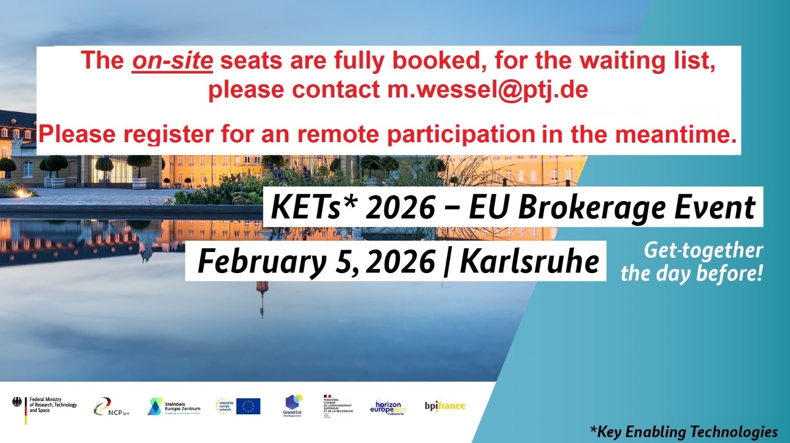 KETs 2026 EU Brokerage Event: incontri B2B per partecipare alle call Cluster 4, 5 e 6 di Horizon Europe