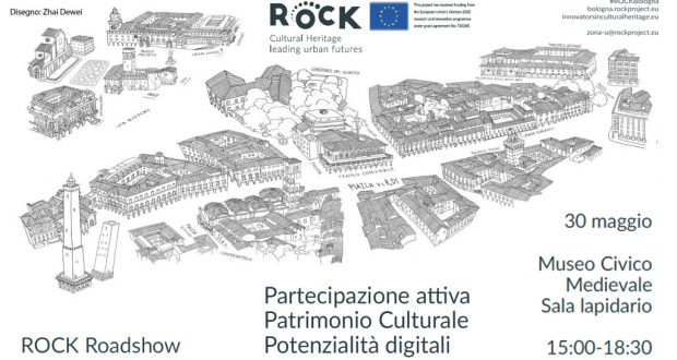 La prima tappa del Roadshow del progetto ROCK ha amalgamato questi tre elementi in ottica di sostenibilità ambientale e sociale con un evento molto particolare, intitolato Prove tecniche di trasmissione! Partecipazione attiva, Patrimonio culturale, Potenzialità digitali