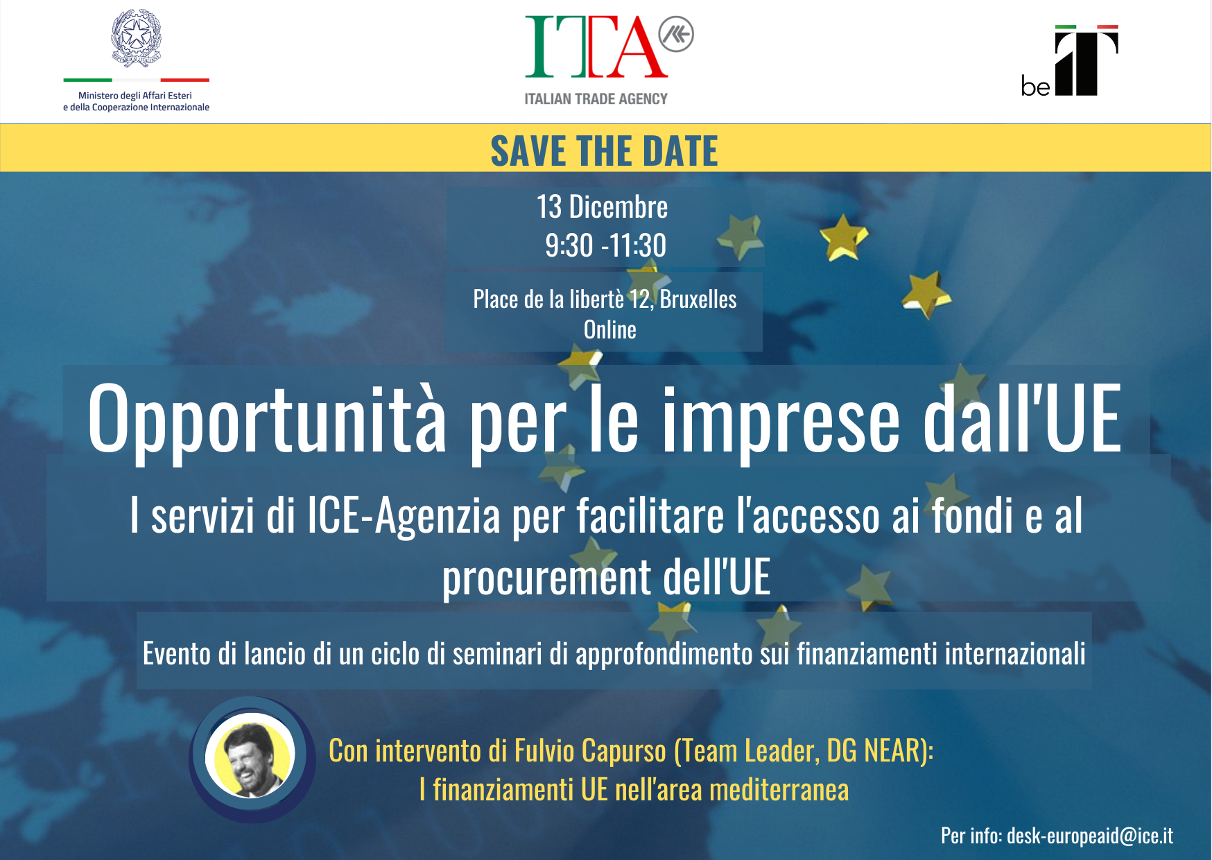 ICE: Le opportunità dall'Europa per le imprese italiane