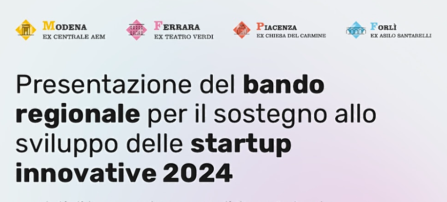 Bando Start Up Innovative: Eventi di presentazione del Bando Regionale 2024