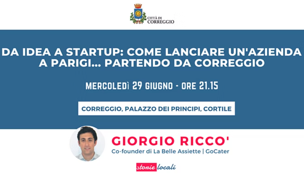 Come Giorgio Riccò ha lanciato una startup a Parigi...partendo da Correggio