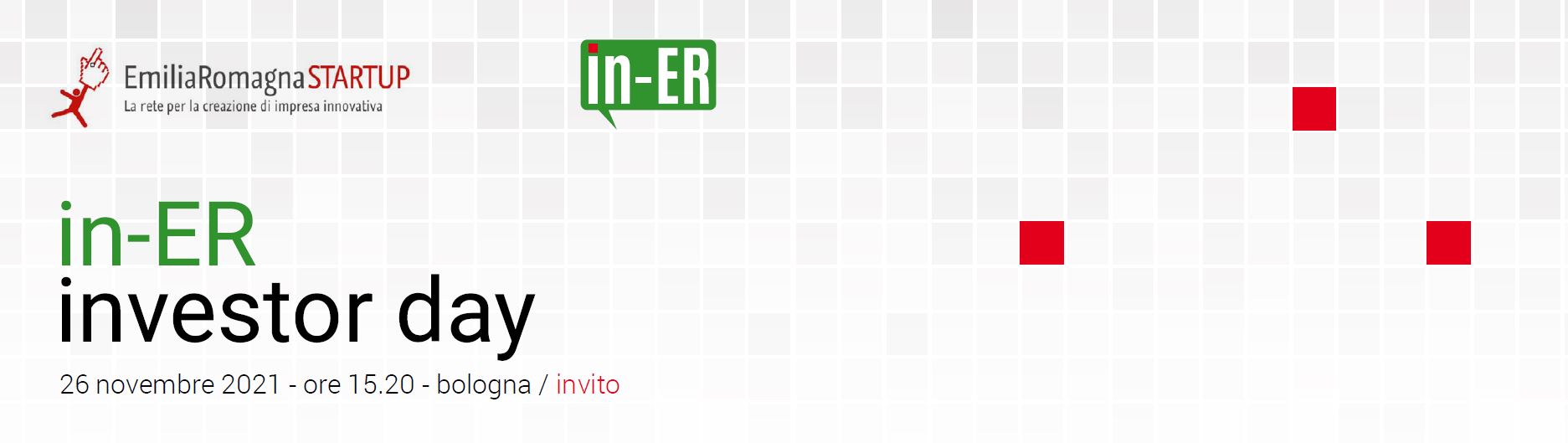 in-ER investor day - 26 novembre 2021 - ore 15.20 - Bologna