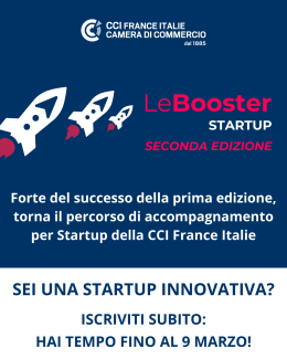 Il Booster per Startup: un'opportunità di crescita unica nel contesto franco-italiano