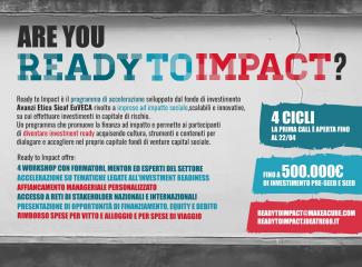 Ready to Impact: programma di accelerazione per il business ad impatto sociale